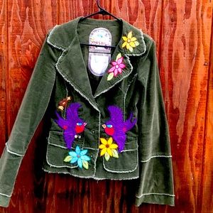 Johnny Was Joystick Corduroy Blazer